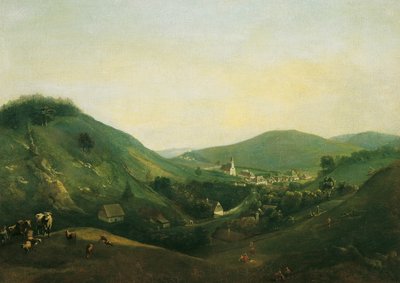 卡尔克斯堡附近的景观 作者 约翰·克里斯汀·布兰德（Johann Christian Brand）