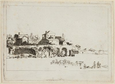 有小屋的风景 作者 约翰·克里斯汀·布兰德（Johann Christian Brand）