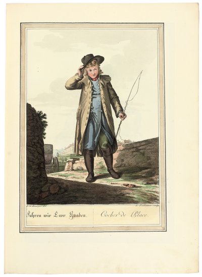 教练员；地方教练，1781年或以后 作者 约翰·克里斯汀·布兰德（Johann Christian Brand）