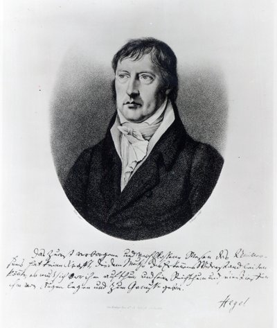 Georg Wilhelm Friedrich Hegel，由FW Bollinger雕刻，1825年 作者 约翰·克里斯蒂安·谢勒