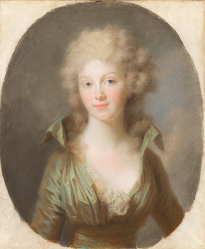 普鲁士的弗里德里克-路易斯-威廉姆，1774-1837，荷兰女王，约1790年。 作者 约翰·弗里德里希·奥古斯特·蒂施贝因