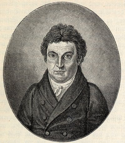 约翰-戈特利布-费希特1762-1814的肖像。 作者 Johann Friedrich Jügel