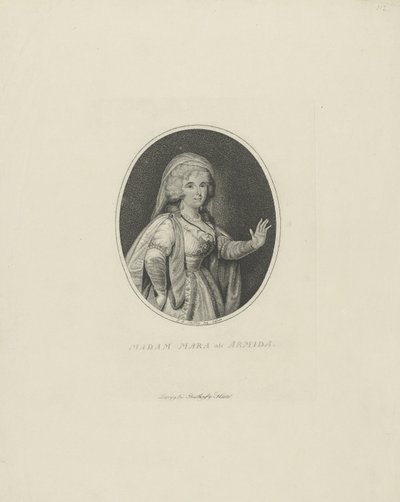 格特鲁德·伊丽莎白·玛拉（Gertrud Elisabeth Mara），内梅·舒梅林1749-1833年，阿米达，1801年。 作者 约翰·弗里德里希·施罗特