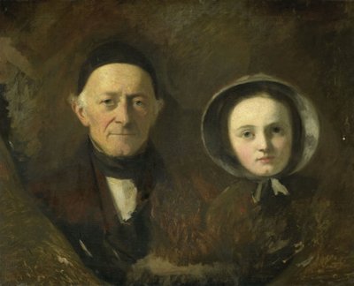 约翰-约瑟夫-赫尔曼（Johann Joseph Hermann）的肖像，他是艺术家的岳父，孙女艾达-施瓦茨（Ida Schwartze）是艺术家的长女。 作者 Johann Georg Schwartze