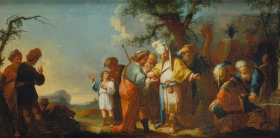 约瑟夫被卖给米甸人。约于1759-63 作者 约翰·乔治·特劳特曼