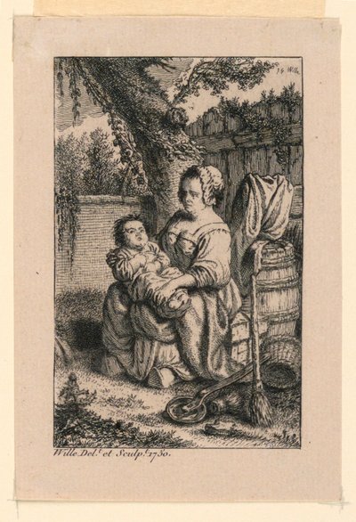 护士 作者 Johann Georg Wille