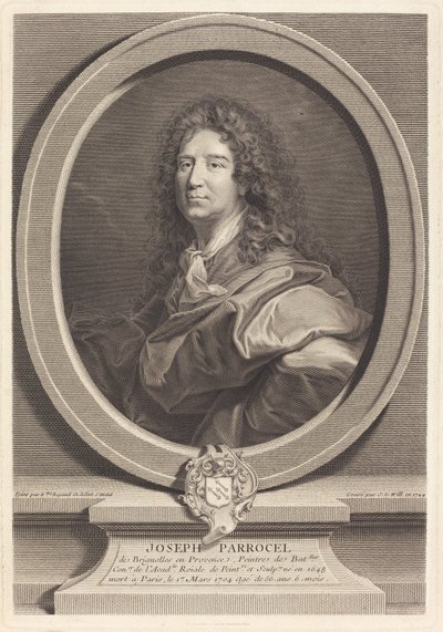 Joseph Parrocel 作者 约翰·乔治·威尔 (Johann Georg Wille) 在 Hyacinthe Rigaud 之后