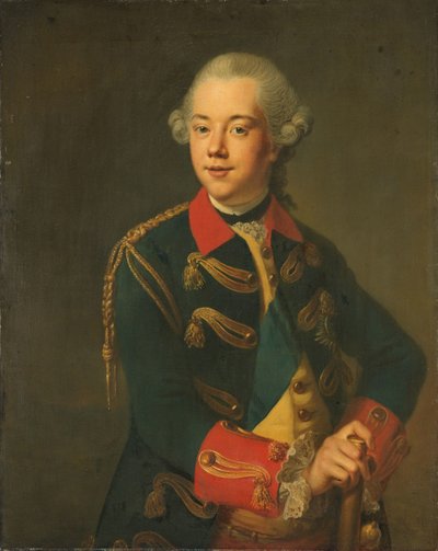 奥兰治-拿骚亲王威廉五世的肖像 作者 Johann Georg Ziesenis