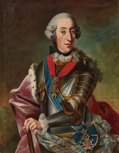 巴伐利亚的克莱门特-弗朗西斯王子的肖像，1722-1770。 作者 Johann Georg Ziesenis the Younger