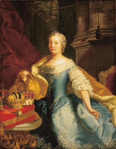 玛丽亚·特蕾莎女皇肖像，1749年 作者 Johann Gottfried Auerbach