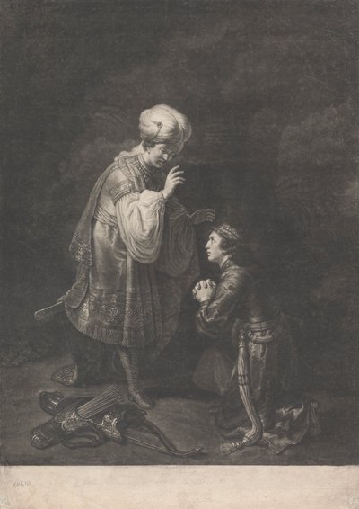 押沙龙对父亲大卫王的臣服 作者 约翰·戈特弗里德·海德（Johann Gottfried Haid）