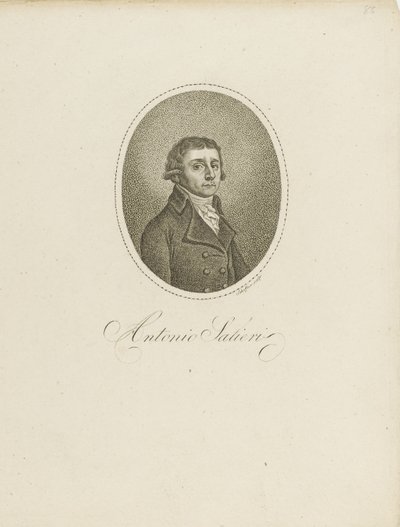 安东尼奥·萨利里1750-1825，c。 1800。 作者 约翰·戈特弗里德·舍夫纳
