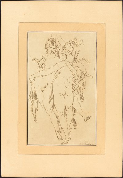 雕塑、绘画、建筑 作者 Johann Gottlieb Prestel 在 Bartholomaeus Spranger 之后