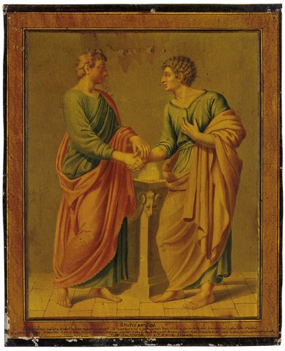 友谊寓言，1789年 作者 约翰·海因里希·利普斯（Johann Heinrich Lips）