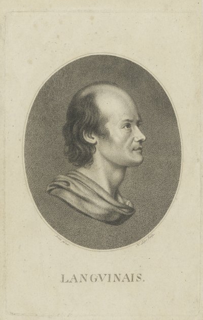 让·丹尼斯·兰朱伊奈斯（Jean-Denis Lanjuinais）1753-1827年的肖像，c。 1810。 作者 Johann Heinrich Lips