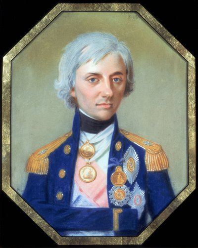 约翰-海因里希-施密特（Johann Heinrich Schmidt，1749-1829 年）为海军中将霍雷肖-纳尔逊爵士（1758-1805 年）绘制的肖像。粉彩画 作者 约翰·海因里希·施密特（Johann Heinrich Schmidt）
