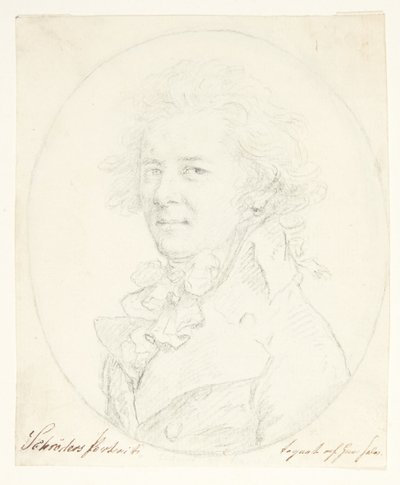 自画像（？） 作者 Johann Heinrich Schroder
