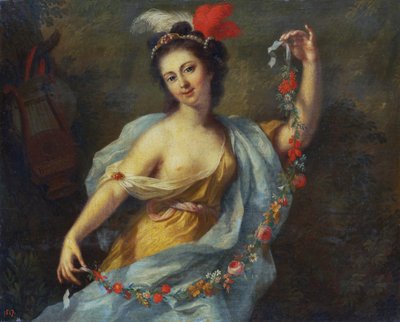 缪斯女神特普西科尔》（九位缪斯女神，1782 年） 作者 约翰·海因里希·蒂施贝恩（Johann Heinrich Tischbein）