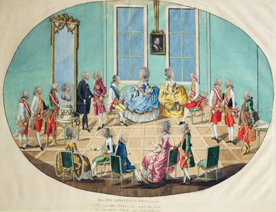 1783年1783年在维也纳举行的新年庆祝活动（铜雕刻与wc） 作者 约翰·希罗尼缪斯·罗申科