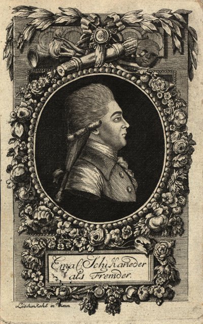 伊曼纽尔-希卡内德1751-1812年的肖像，1788年。 作者 约翰·希罗尼缪斯·罗申科