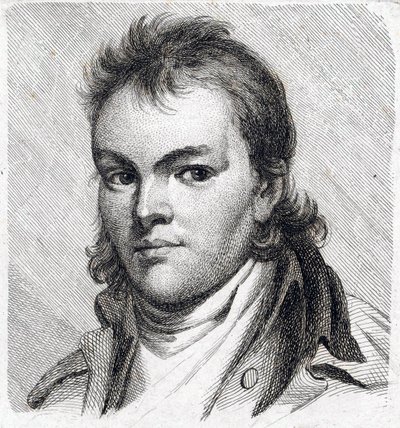 自画像 作者 约翰·雅各布·劳伦兹·比维勒（Johann Jakob Laurenz Billwiller）