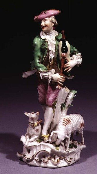 Meissen牧羊人用风笛（瓷器） 作者 Johann Joachim Kaendler