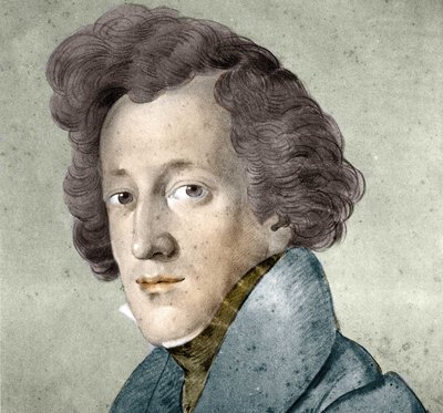 Portrait of Felix Mendelssohn Bartholdy (1809-1847), German composer and conductor. Illustration from the drawing by Johann Joseph Schmeller. 作者 约翰·约瑟夫·施密勒