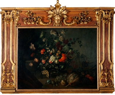 葡萄、南瓜和石榴花静物画 作者 约翰昆斯特纳