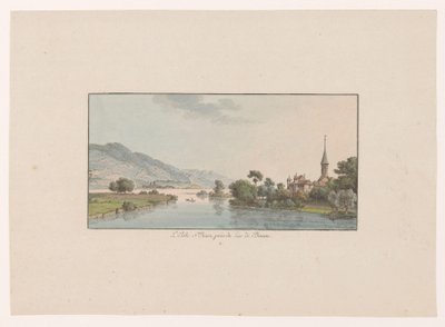 Gezicht op het Isle Saint-Jean in de Bielersee
L