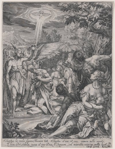 基督的洗礼 作者 约翰·马蒂亚斯·卡格（Johann Matthias Kager）