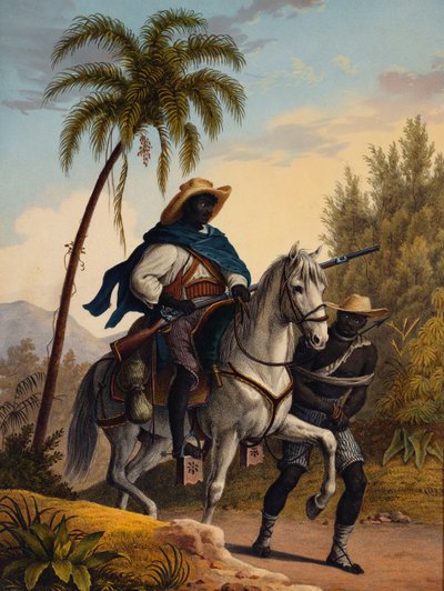 带囚犯的森林上尉，1827-135年 作者 Johann Moritz Rugendas