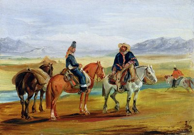 Chilean Huasos，c.1836 作者 Johann Moritz Rugendas