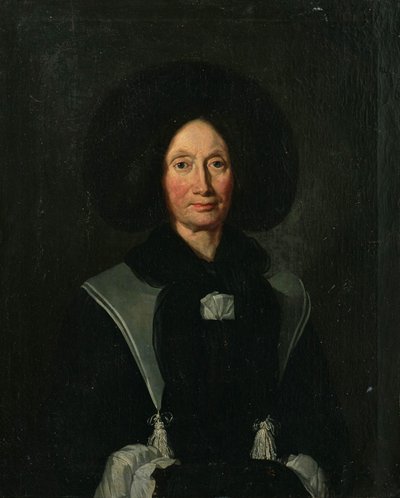 德文：Portrait of a Mrs Wurstemberger. 作者 约翰·鲁道夫·胡贝尔