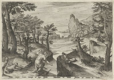 水仙
神话景观（系列名称） 作者 Gillis Mostaert (I) (可能)