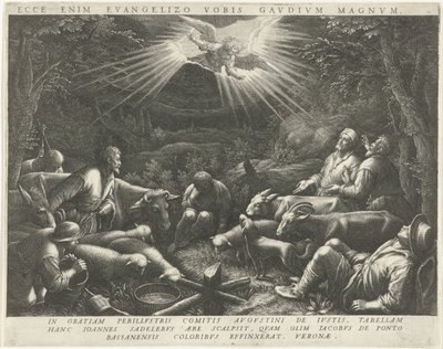 向牧羊人宣告 作者 哈科波·巴萨诺（Jacopo Bassano）