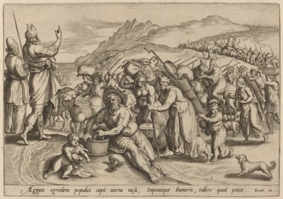 出埃及记》，1585年。 作者 约翰·萨德勒一世