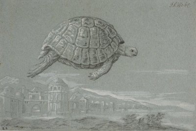 海龟研究和海边坚固城市的前景（威尼斯） 作者 梅尔基奥尔（Melchior Lorck）