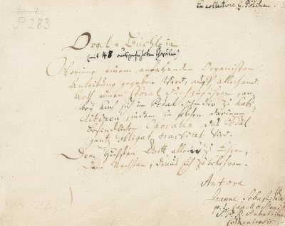 器官手册的封面。约于1700-1719年 作者 约翰·塞巴斯蒂安·巴赫（Johann Sebastian Bach）