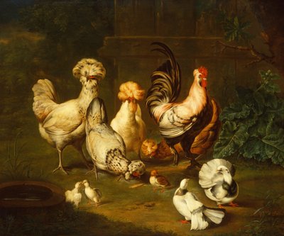 风景中的家禽（油画） 作者 Johann Wenzel Peter