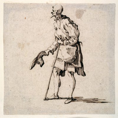 乡下人站着脱帽（纸本笔墨） 作者 Johann Wilhelm Baur