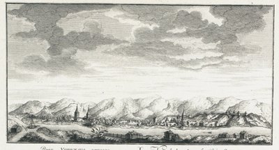 Udinskoye堡垒的景色，约1735年 作者 约翰·威廉·勒森尼乌斯（Johann WilhelmLürsenius）