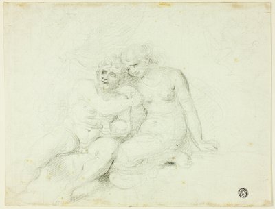 坐着的男性靠近女性 作者 约翰·佐法尼（Johann Zoffany）