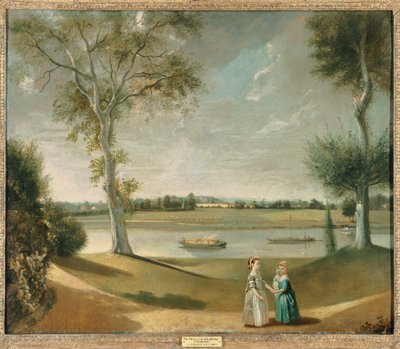 泰晤士河畔的泰晤士河畔的加里斯小姐（The Misses Garrick），1762年 作者 约翰·约瑟夫·佐凡尼