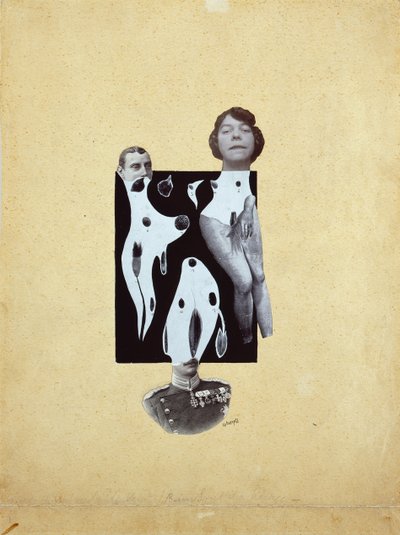 国王游戏中的维纳斯 - Johannes Theodor Baargeld (Zentrodada) (1892-1927)。拼贴画 作者 约翰尼斯·巴格德（Johannes Baargeld）