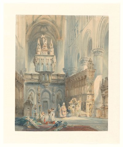 科肯特勒 作者 Johannes Bosboom (signed by artist)