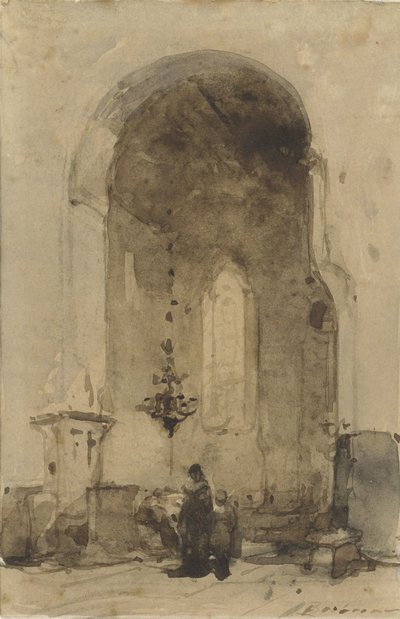 乌特勒支 Geertekerk 教堂内景 作者 Johannes Bosboom