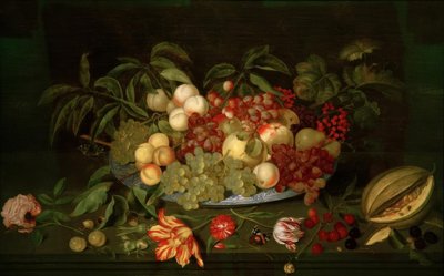 静物与水果 作者 Johannes Bosschaert