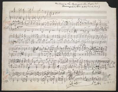 Zweig MS 19 f.1r Piano Concerto no.降 B 调第二钢琴协奏曲，作品 83 作者 约翰内斯·勃拉姆斯
