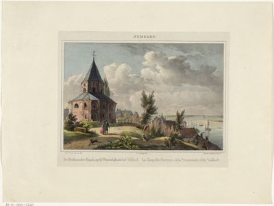Sint-Nicolaaskapel in Nijmegen De Hedensche Kapel, op de Wandelplaats het Valkhof. La Chapelle Payenne, à la Promenade, dit Valkhof (title on object) Nymegen. (series title on object) 作者 Desguerrois and Co.
