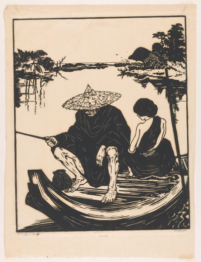 Atjehsche hengelaar（原物上的标题） 作者 Johannes Frederik Engelbert 十克洛斯特（艺术家签名）